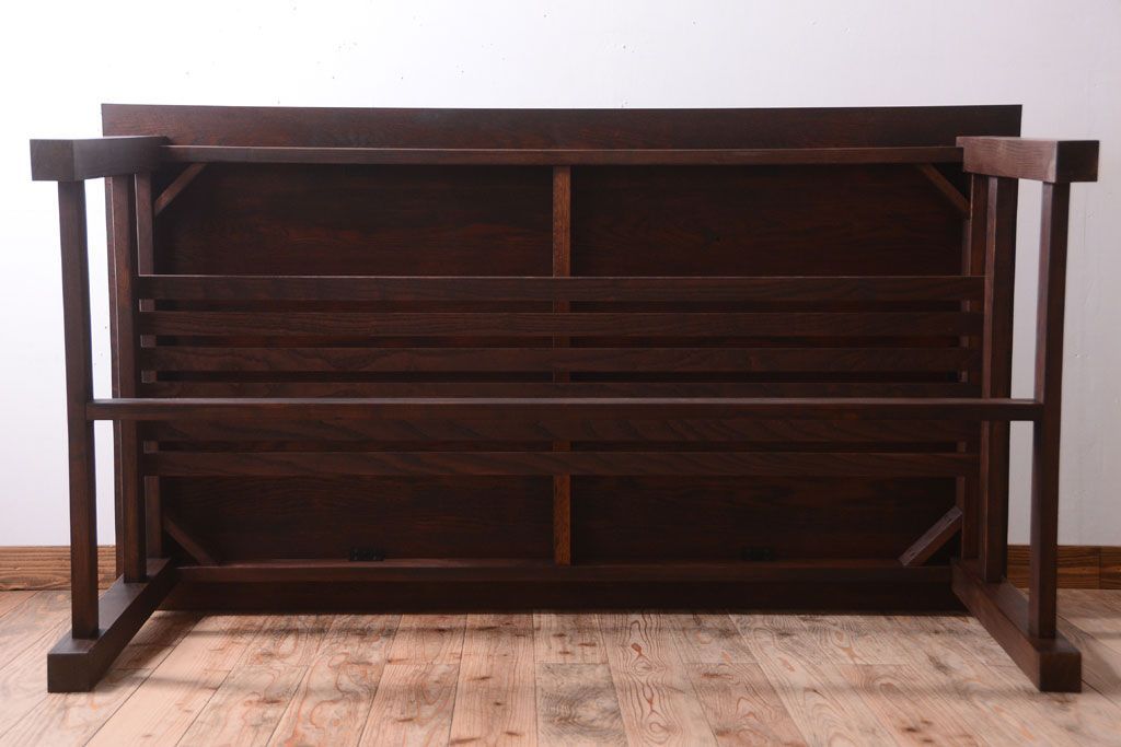 アンティーク家具　アンティーク　天板オーク材!大きなダイニングテーブル(作業台)