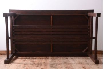 アンティーク家具　アンティーク　天板オーク材!大きなダイニングテーブル(作業台)