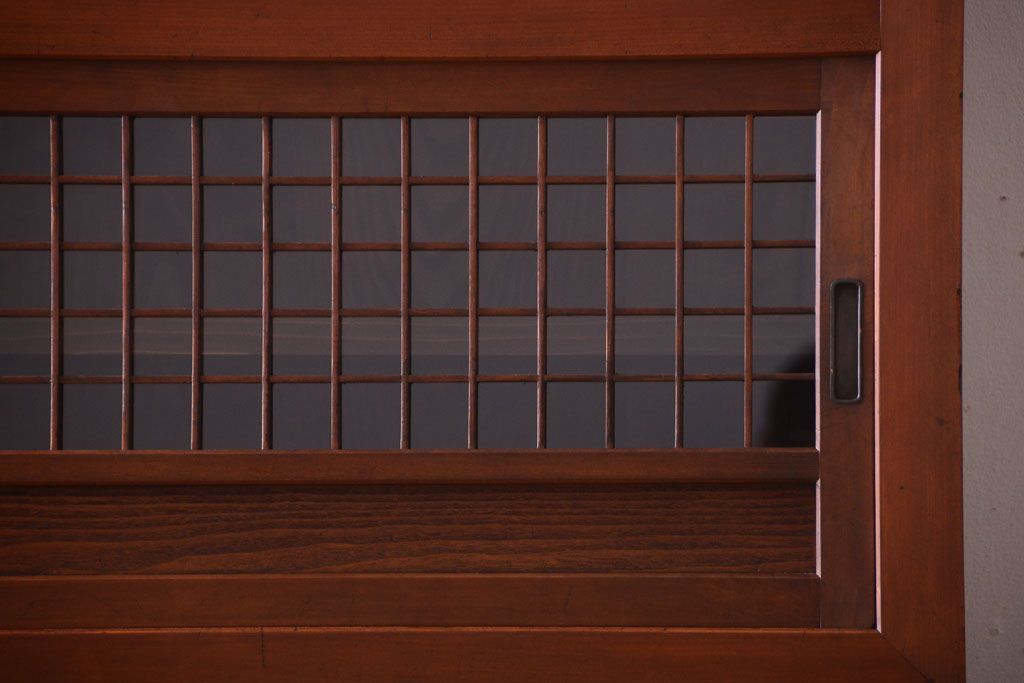 アンティーク家具　古民具・骨董　明治〜大正　岐阜県産　前面檜材!上品な二段重ね六尺水屋箪笥