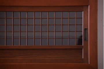 アンティーク家具　古民具・骨董　明治〜大正　岐阜県産　前面檜材!上品な二段重ね六尺水屋箪笥