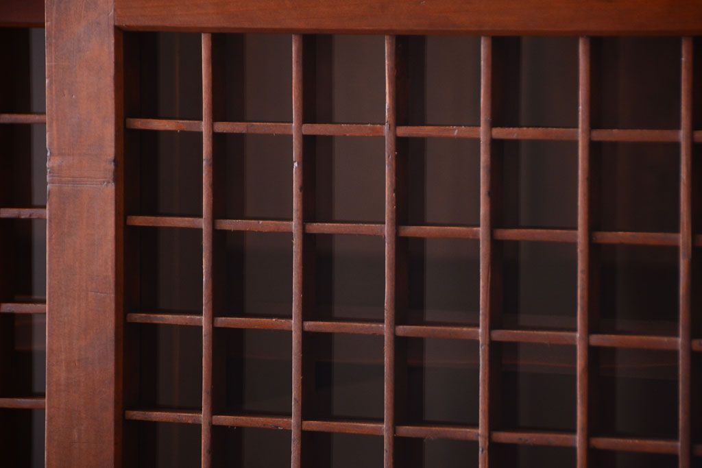 アンティーク家具　古民具・骨董　明治〜大正　岐阜県産　前面檜材!上品な二段重ね六尺水屋箪笥