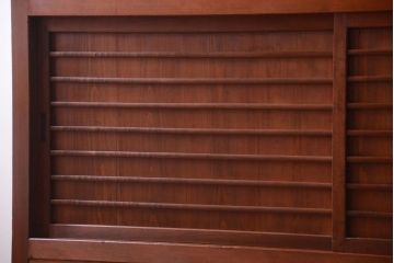 アンティーク家具　古民具・骨董　明治〜大正　岐阜県産　前面檜材!上品な二段重ね六尺水屋箪笥