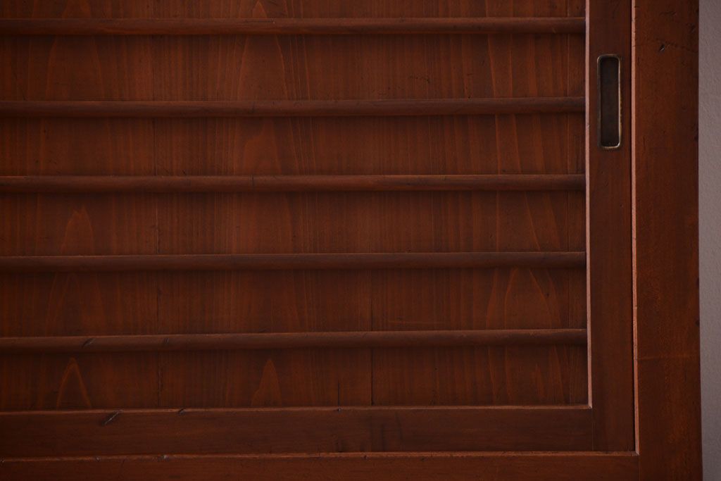 アンティーク家具　古民具・骨董　明治〜大正　岐阜県産　前面檜材!上品な二段重ね六尺水屋箪笥