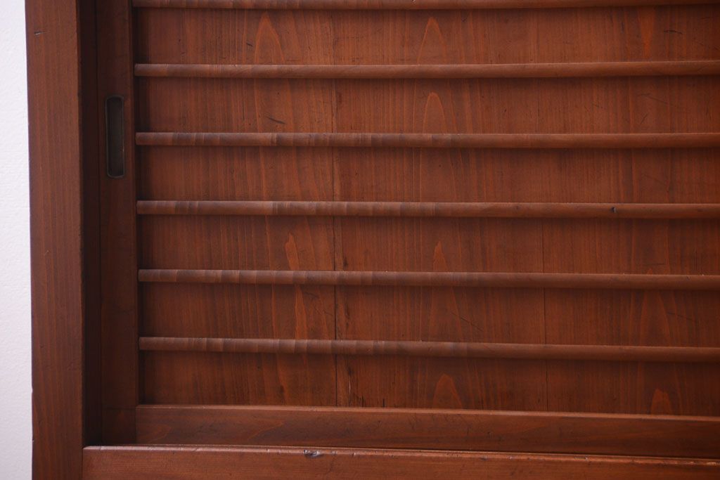 アンティーク家具　古民具・骨董　明治〜大正　岐阜県産　前面檜材!上品な二段重ね六尺水屋箪笥