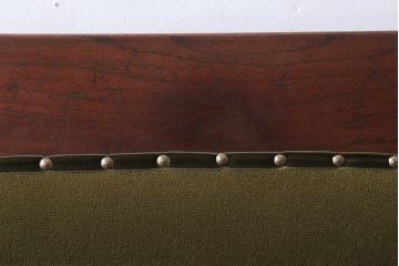 アンティーク家具　大正ロマン　極上品!古い洋館の4人掛けアンティークベンチ(長椅子・ソファ)