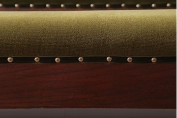 アンティーク家具　大正ロマン　極上品!古い洋館の4人掛けアンティークベンチ(長椅子・ソファ)