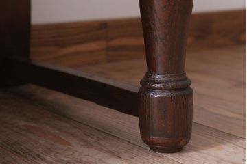 アンティーク家具　大正ロマン　極上品!古い洋館の4人掛けアンティークベンチ(長椅子・ソファ)