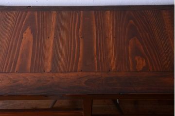 アンティーク家具　和製アンティーク　大振りサイズ!古い木のガラス収納棚