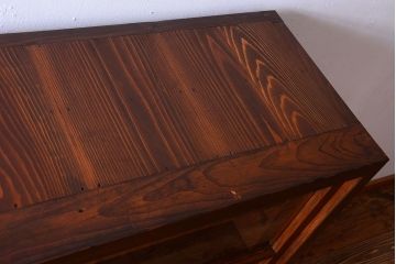 アンティーク家具　和製アンティーク　大振りサイズ!古い木のガラス収納棚