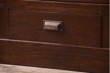 アンティーク家具　和製アンティーク　大振りサイズ!古い木のガラス収納棚