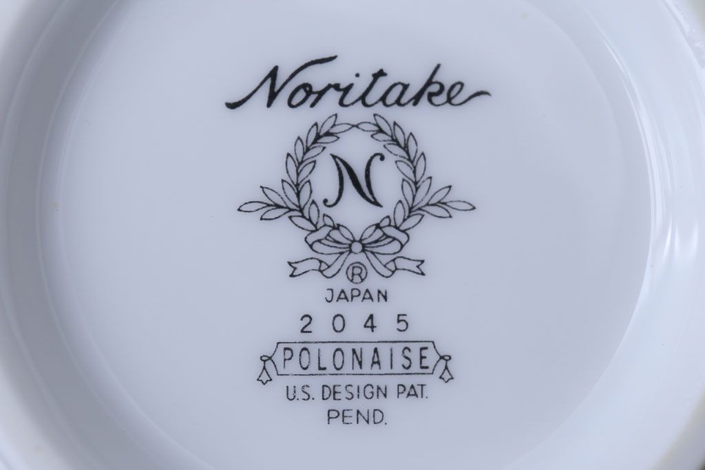アンティーク雑貨　中古　ノリタケ(Noritake)　polonaise(ポロネーズ)　クリーマー(ミルクジャー)(洋食器)