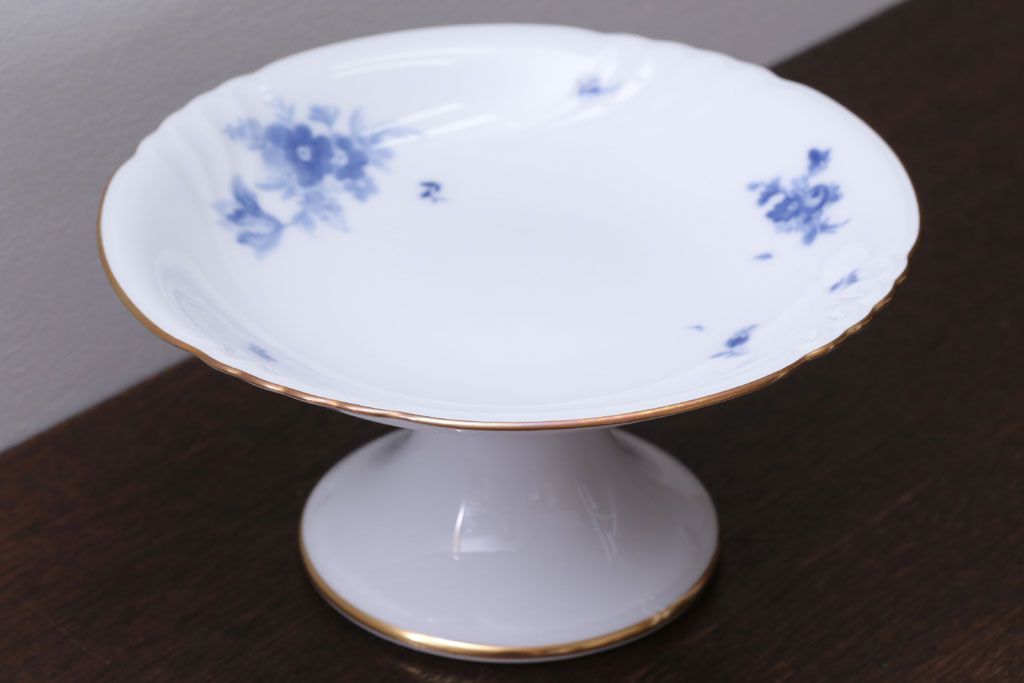 アンティーク雑貨　中古　大倉陶園　フルーツ皿(コンポート皿・盛皿)(洋食器)