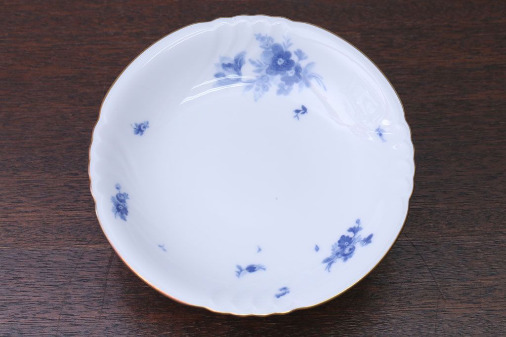 アンティーク雑貨　中古　大倉陶園　フルーツ皿(コンポート皿・盛皿)(洋食器)