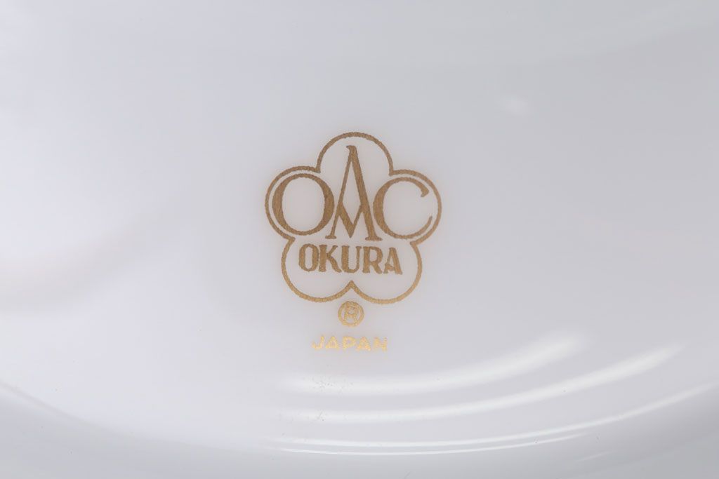 アンティーク雑貨　中古　大倉陶園　フルーツ皿(コンポート皿・盛皿)(洋食器)