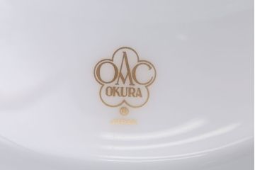 アンティーク雑貨　中古　大倉陶園　フルーツ皿(コンポート皿・盛皿)(洋食器)