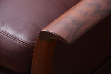 ヴィンテージ家具　北欧ビンテージ　Vatne Mobler バットネ　ローズウッドフレームの1Pソファ(一人掛けソファ)