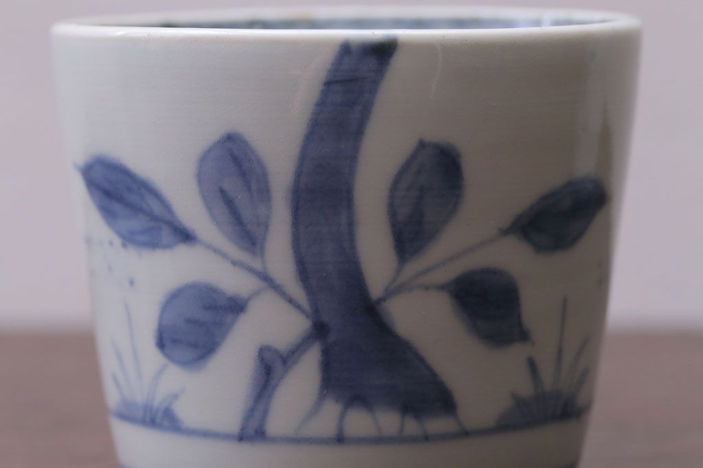 アンティーク雑貨　古民具・骨董　江戸後期　蕎麦猪口2客セット(2)