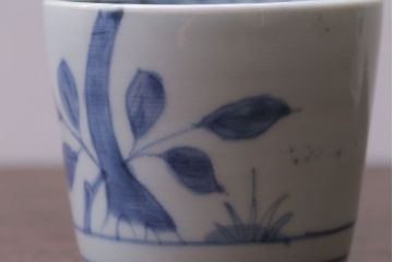 アンティーク雑貨　古民具・骨董　江戸後期　蕎麦猪口2客セット(2)