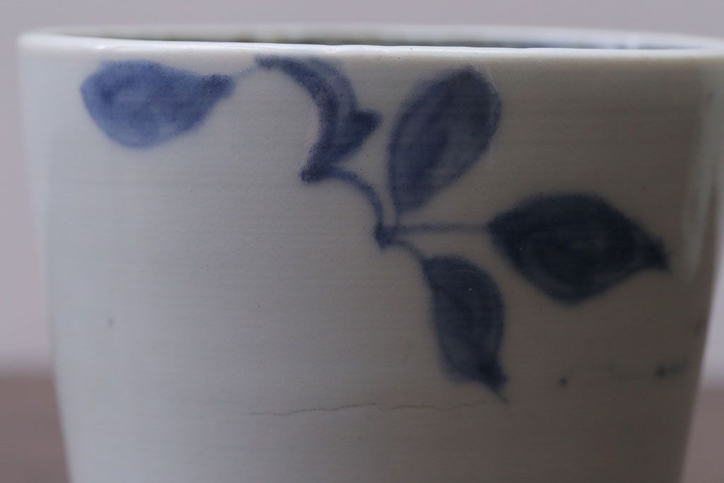 アンティーク雑貨　古民具・骨董　江戸後期　蕎麦猪口2客セット(2)