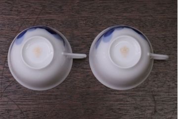 アンティーク雑貨　中古　大倉陶園　カップ&ソーサー2客セット(洋食器)