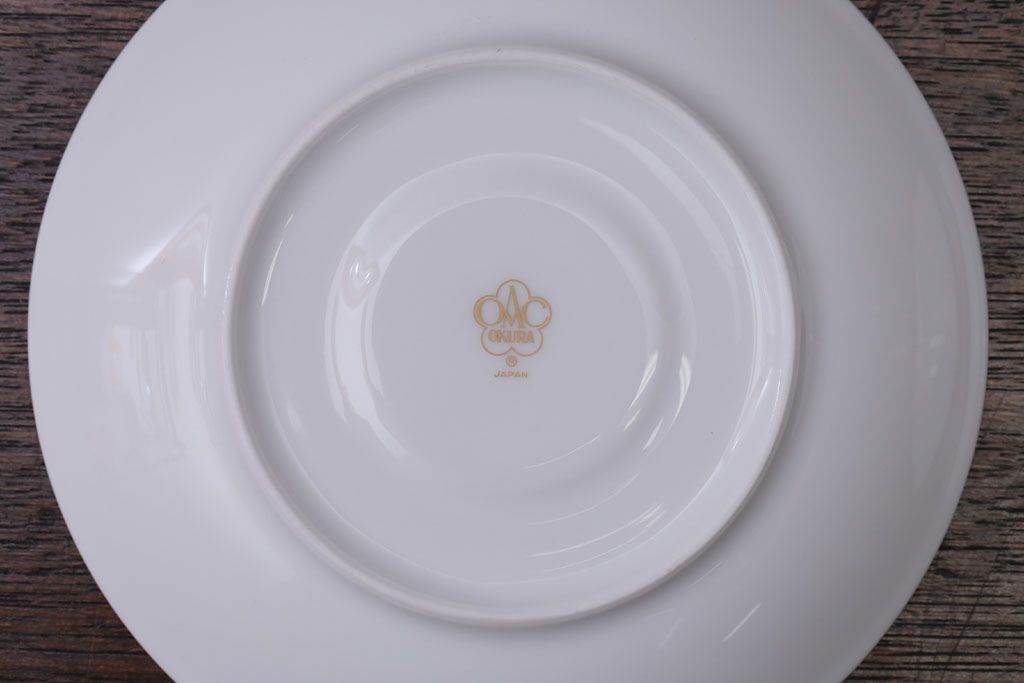 アンティーク雑貨　中古　大倉陶園　カップ&ソーサー2客セット(洋食器)