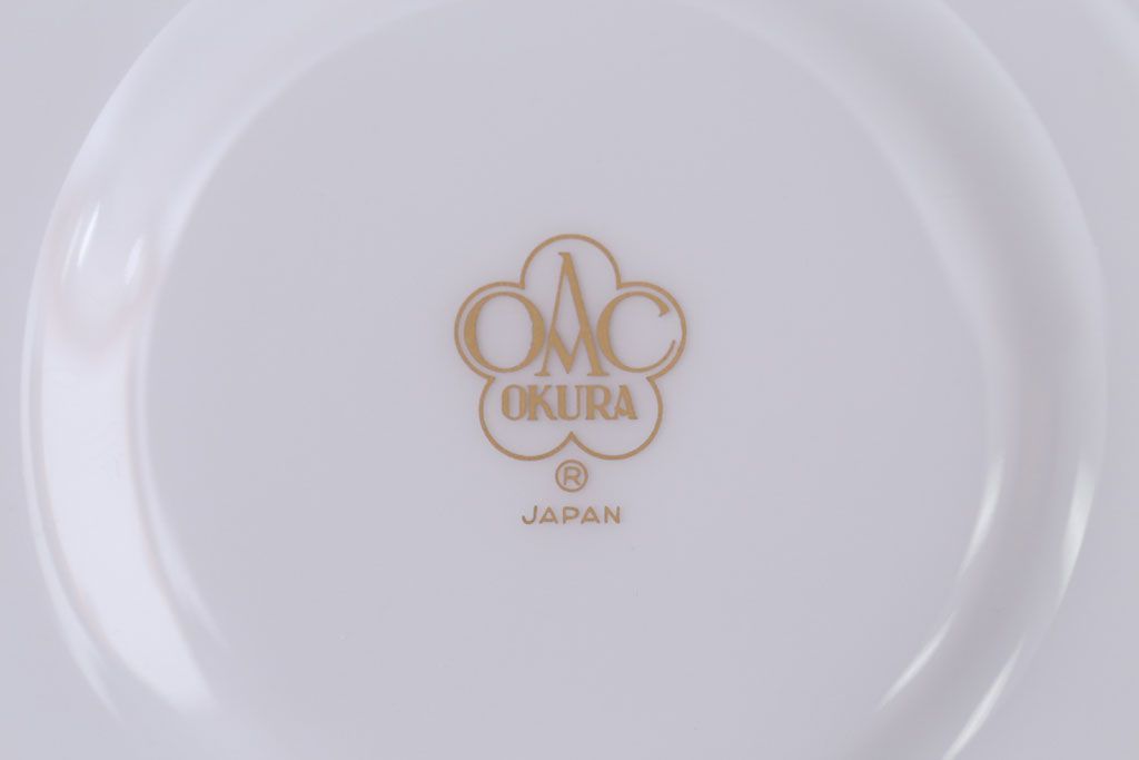 アンティーク雑貨　中古　大倉陶園　カップ&ソーサー2客セット(洋食器)