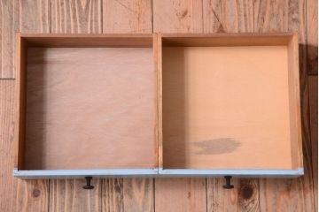 アンティーク家具　ペイント　引き出し2杯付き!アンティーク戸棚(収納棚)