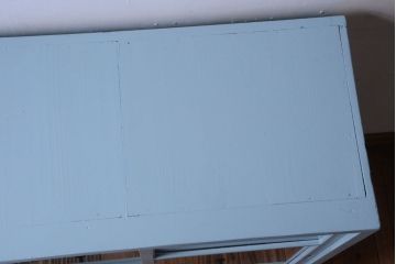 アンティーク家具　ペイント　引き出し2杯付き!アンティーク戸棚(収納棚)