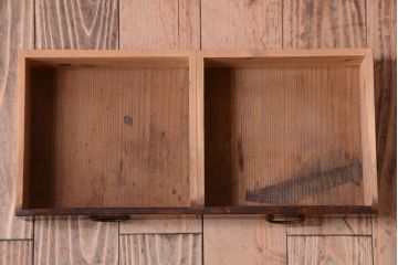 アンティーク家具　古民具・骨董　明治〜大正　欅材・杉材製!引き出し付きの古い飾り棚
