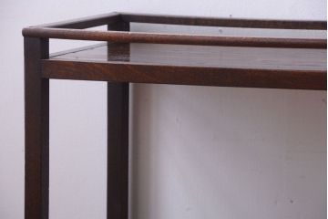 アンティーク家具　古民具・骨董　明治〜大正　欅材・杉材製!引き出し付きの古い飾り棚