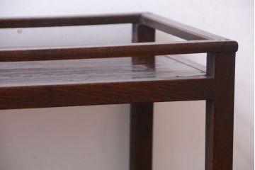 アンティーク家具　古民具・骨董　明治〜大正　欅材・杉材製!引き出し付きの古い飾り棚