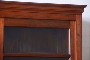 アンティーク家具　和製アンティーク　檜材製の上品な重ね食器棚