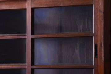 アンティーク家具　和製アンティーク　檜材製の上品な重ね食器棚