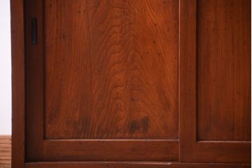 アンティーク家具　和製アンティーク　檜材製の上品な重ね食器棚