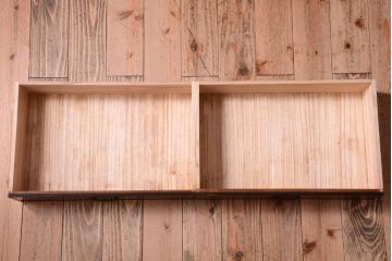 アンティーク家具　和製アンティーク　高級品!バール杢のトチ材製飾り棚