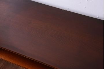 アンティーク家具　和製アンティーク　高級品!バール杢のトチ材製飾り棚