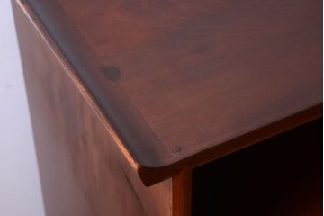 アンティーク家具　和製アンティーク　高級品!バール杢のトチ材製飾り棚