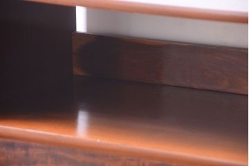 アンティーク家具　和製アンティーク　高級品!バール杢のトチ材製飾り棚