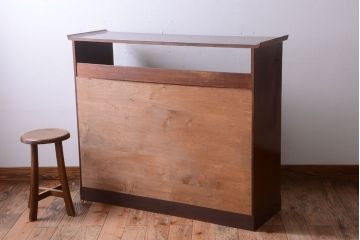 アンティーク家具　和製アンティーク　高級品!バール杢のトチ材製飾り棚