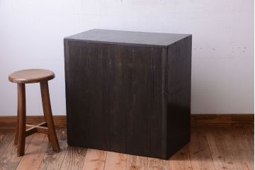 アンティーク家具　古民具・骨董　明治　味わい深いアンティーク帳場小箪笥