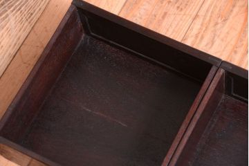 アンティーク家具　古民具・骨董　大正　上質な古作の唐木飾り棚