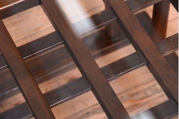 アンティーク家具　和製アンティーク　ガラス天板付き!古いこたつやぐらの座卓