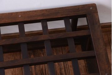 アンティーク家具　和製アンティーク　ガラス天板付き!古いこたつやぐらの座卓