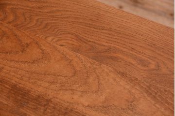 アンティーク家具　アンティークペイント　気泡ガラス入り!4枚扉のカウンターテーブル(2)