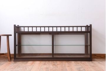 アンティーク家具　大正ロマン　古いたばこ屋のアンティークガラスケース(ショーケース)