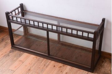 アンティーク家具　大正ロマン　古いたばこ屋のアンティークガラスケース(ショーケース)