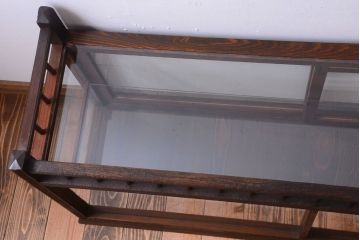 アンティーク家具　大正ロマン　古いたばこ屋のアンティークガラスケース(ショーケース)