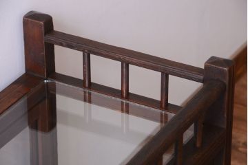 アンティーク家具　大正ロマン　古いたばこ屋のアンティークガラスケース(ショーケース)