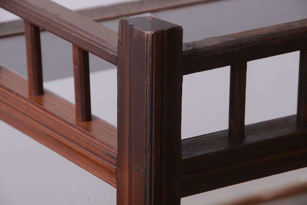 アンティーク家具　大正ロマン　古いたばこ屋のアンティークガラスケース(ショーケース)