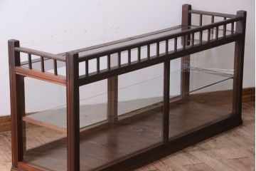 アンティーク家具　大正ロマン　古いたばこ屋のアンティークガラスケース(ショーケース)